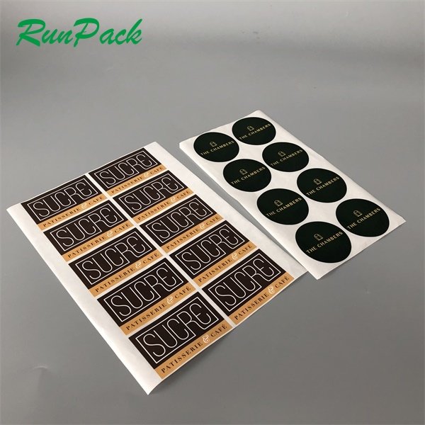 Disposable UV Resist Printing Waterproof Durable White Vinyl PVC Self-Adhesive Die Cut Customized Logo Sticker Custom Stickers