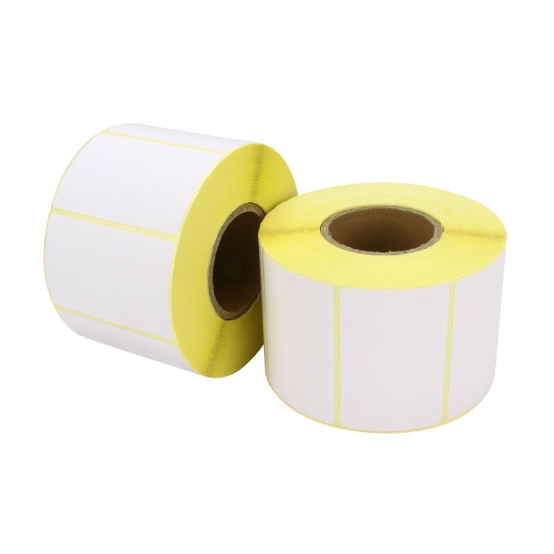 factory price 58x80mm removable thermal Adhesive label sticker waterproof for shipping Barcode printer