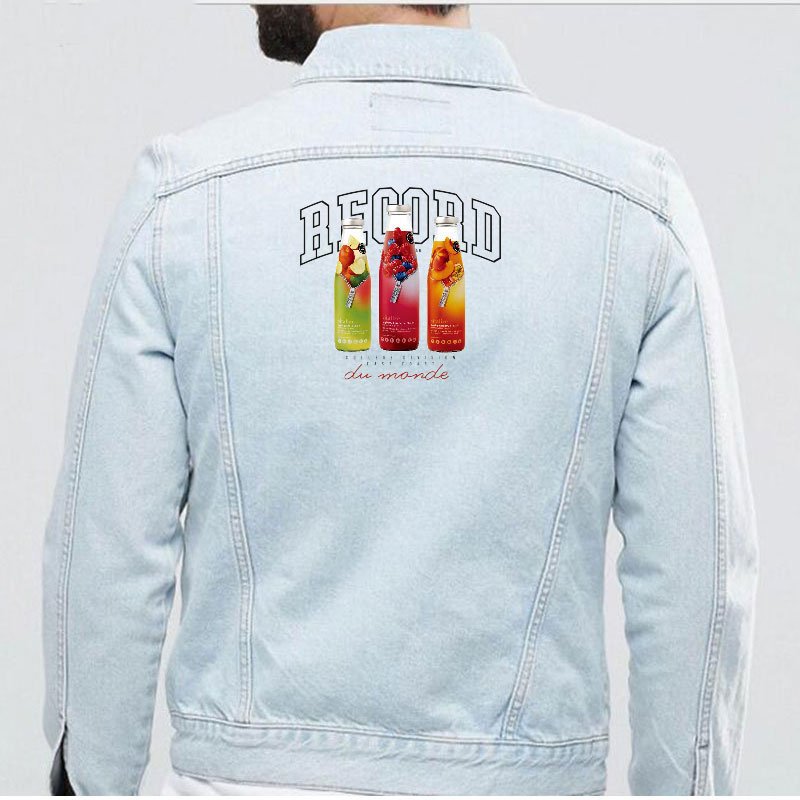 New design heat-sensitive Bottle patches DIY thermo stickers on clothes iron on transfers for clothing
