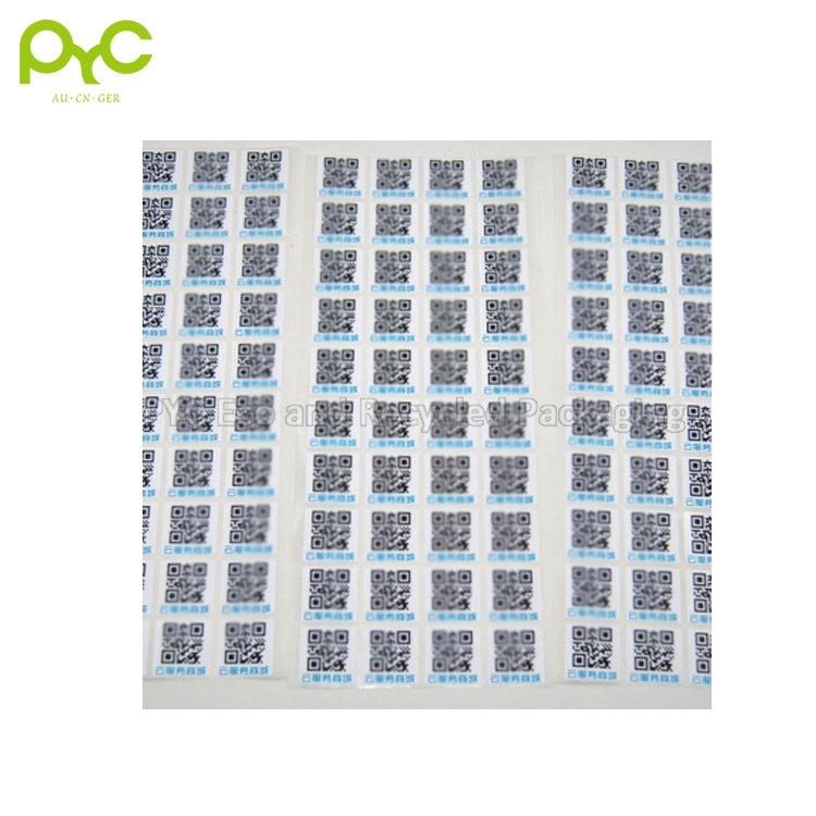 PYC Custom Cheap Private Printing Adhesive Sticker Paper Commercial Barcode Shipping Stickers Packaging Label