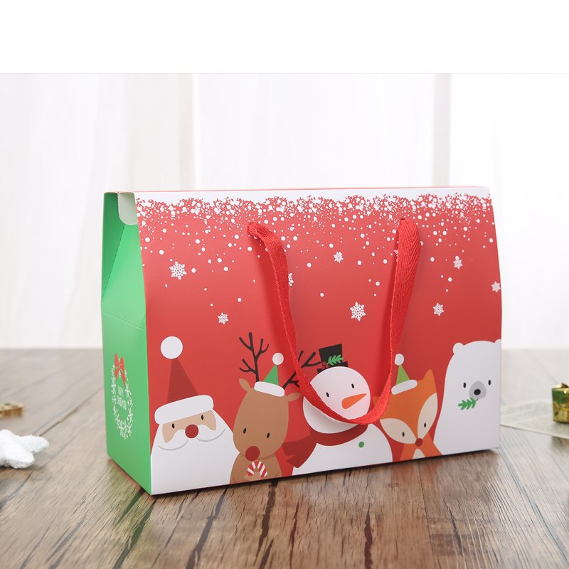 2024 Hot Sale Christmas Shopping Paper Bag Christmas Gift Bag For Christmas Gift Paper Boxes Packaging