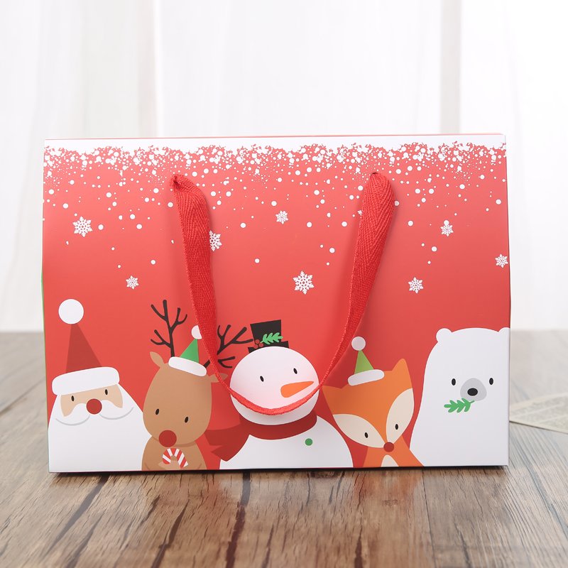2024 Hot Sale Christmas Shopping Paper Bag Christmas Gift Bag For Christmas Gift Paper Boxes Packaging
