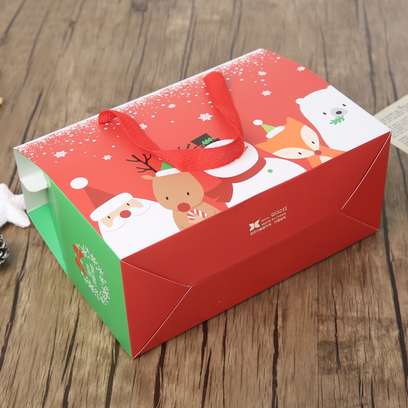 2024 Hot Sale Christmas Shopping Paper Bag Christmas Gift Bag For Christmas Gift Paper Boxes Packaging