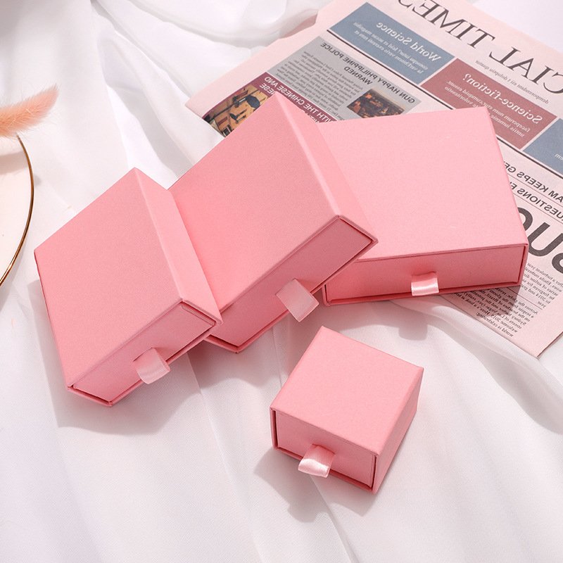 Custom Logo Cardboard Luxury Gift Drawer Paper Box For Packaging Jewelry Boxes