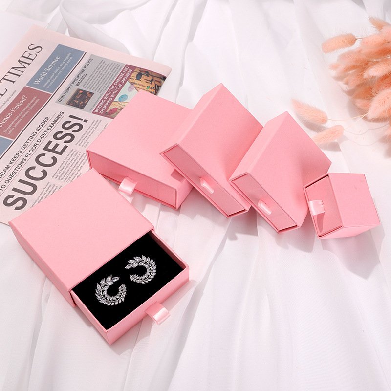 Custom Logo Cardboard Luxury Gift Drawer Paper Box For Packaging Jewelry Boxes