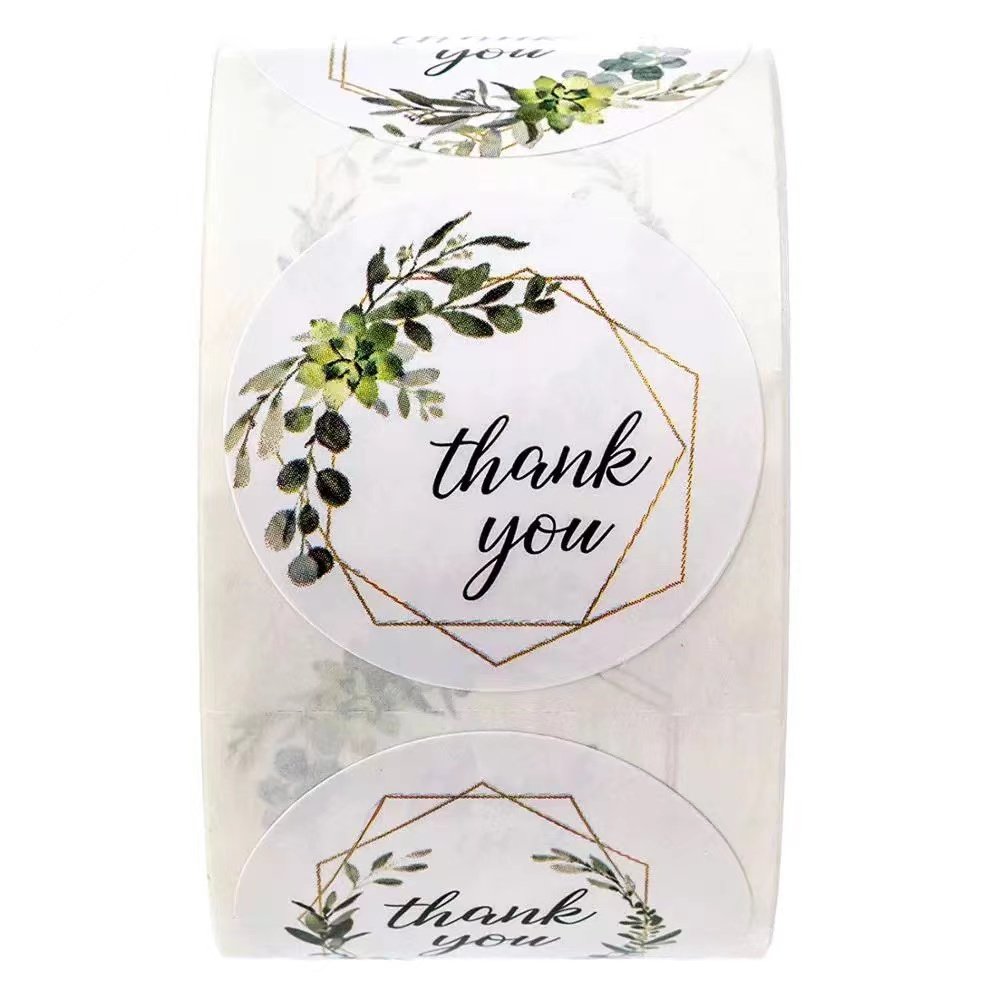 Printing Logo Adhesive Roll Labels Paper Roll Direct Custom Logo Stickers Packaging Labels