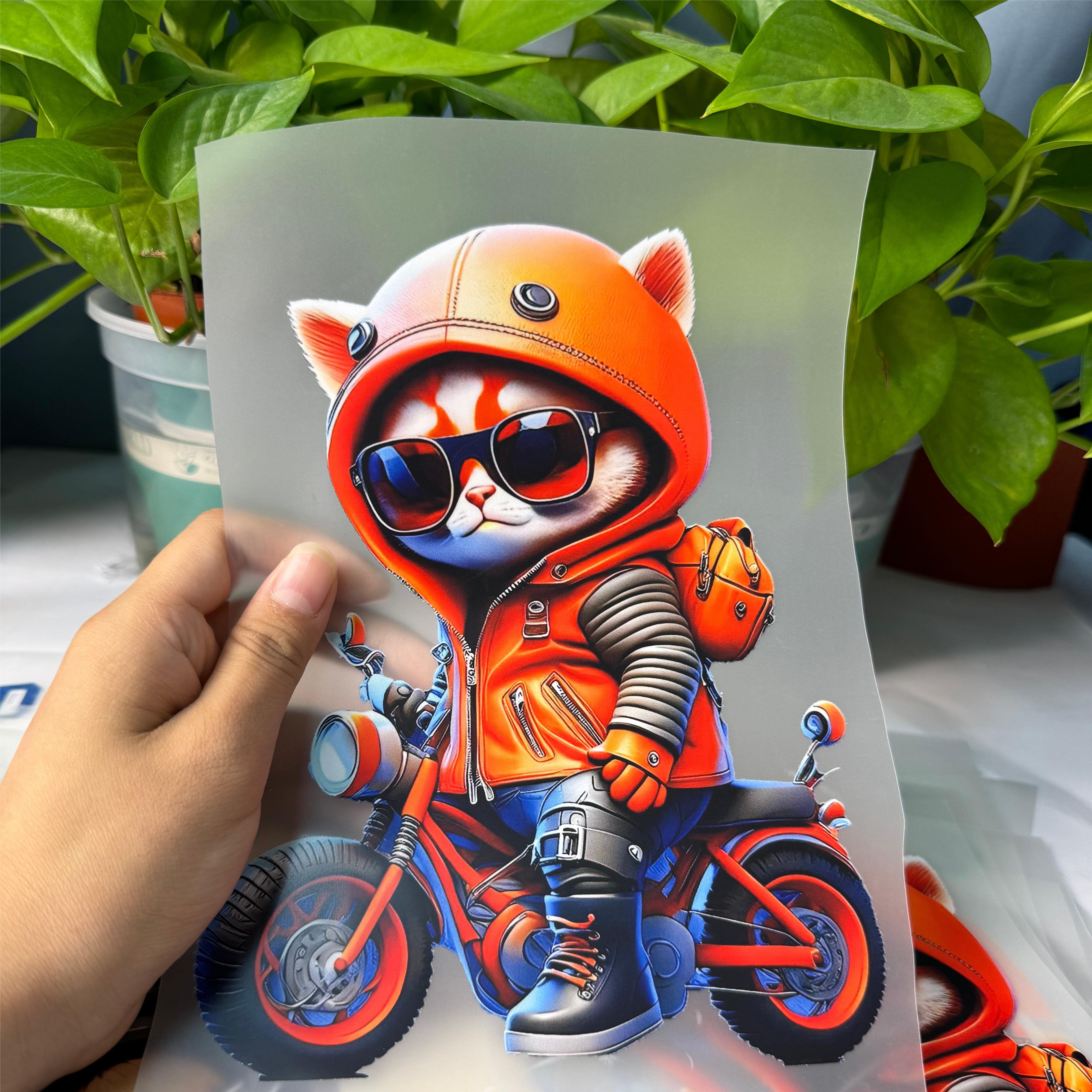 Factory Wholesale Cartoon Transfer Stickers Custom Size Screen Printing DFT Heat Transfer for Clothes Bags T-Shirts