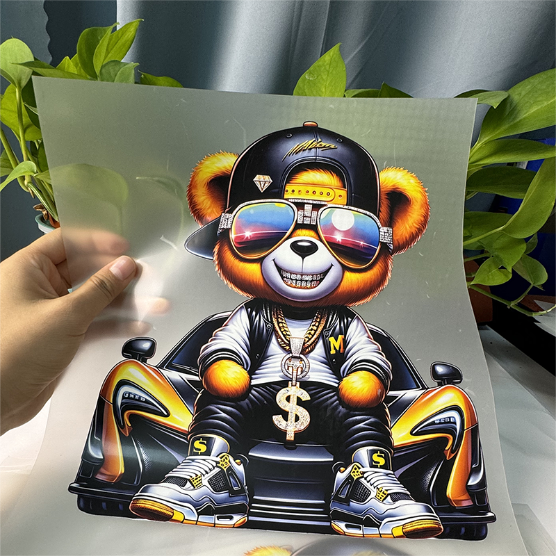 Factory Wholesale Cartoon Transfer Stickers Custom Size Screen Printing DFT Heat Transfer for Clothes Bags T-Shirts