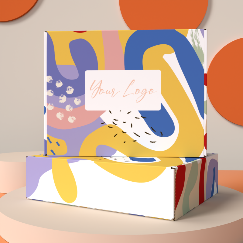 Wholesale biodegradable paper mailer gift box custom corrugated shipping aircraft box for stickers