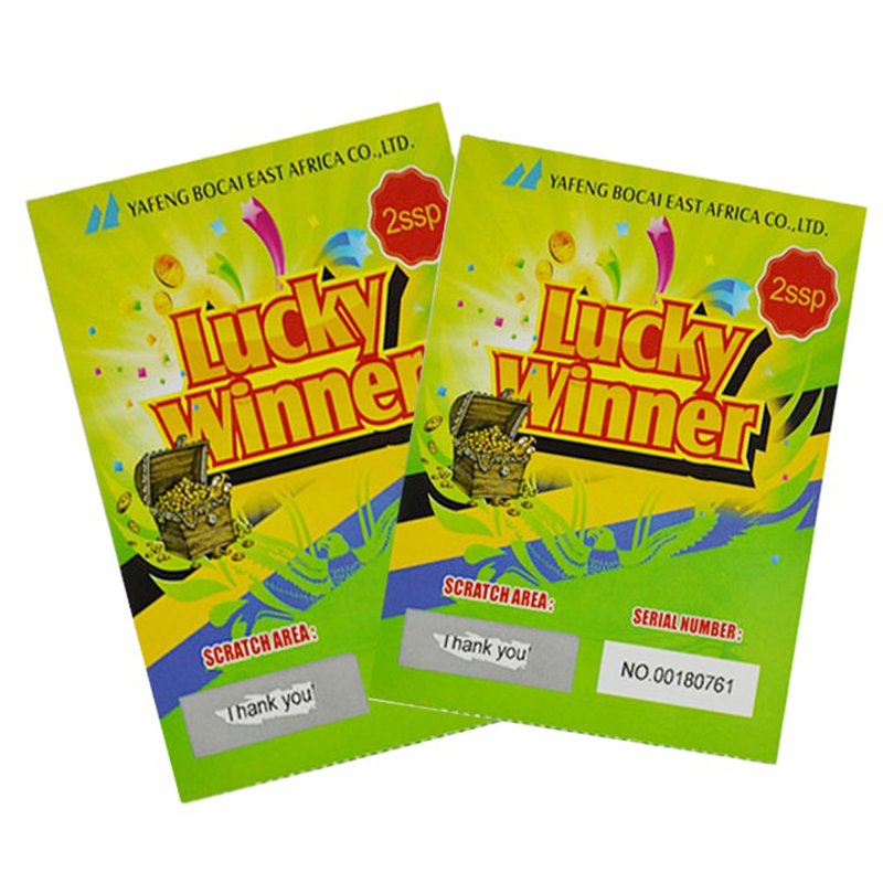 Custom Design Print Scratch Game Cards Scratch Off Stickers Factory In China