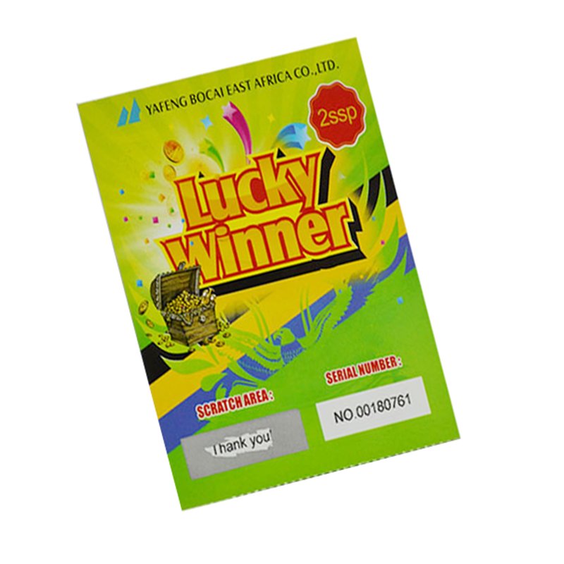 Custom Design Print Scratch Game Cards Scratch Off Stickers Factory In China