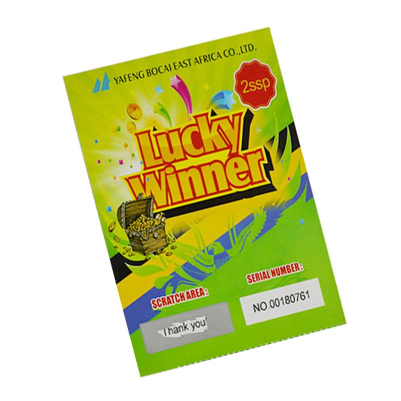 Custom Design Print Scratch Game Cards Scratch Off Stickers Factory In China