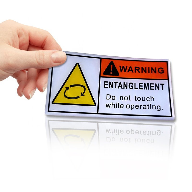 Custom Event logo Vinyl Label Stickers and with the split backing style