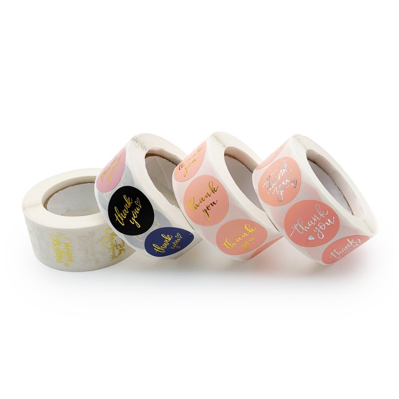Custom Printed Round Label Stickers Bottles Bags Self-Adhesive Labels