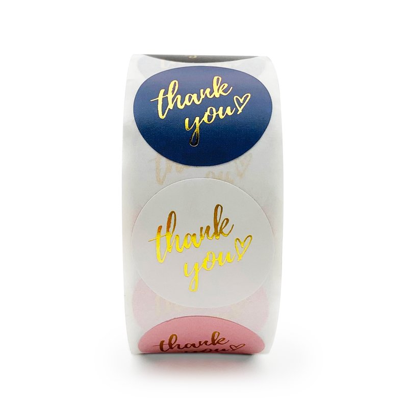 Custom Printed Round Label Stickers Bottles Bags Self-Adhesive Labels