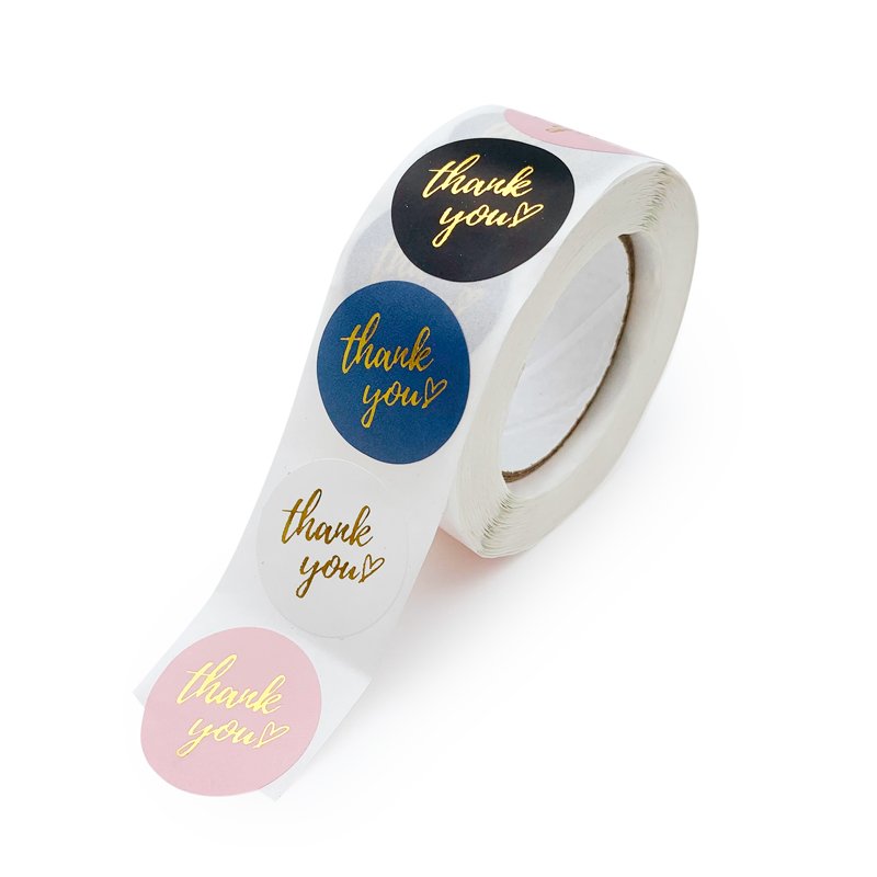 Custom Printed Round Label Stickers Bottles Bags Self-Adhesive Labels