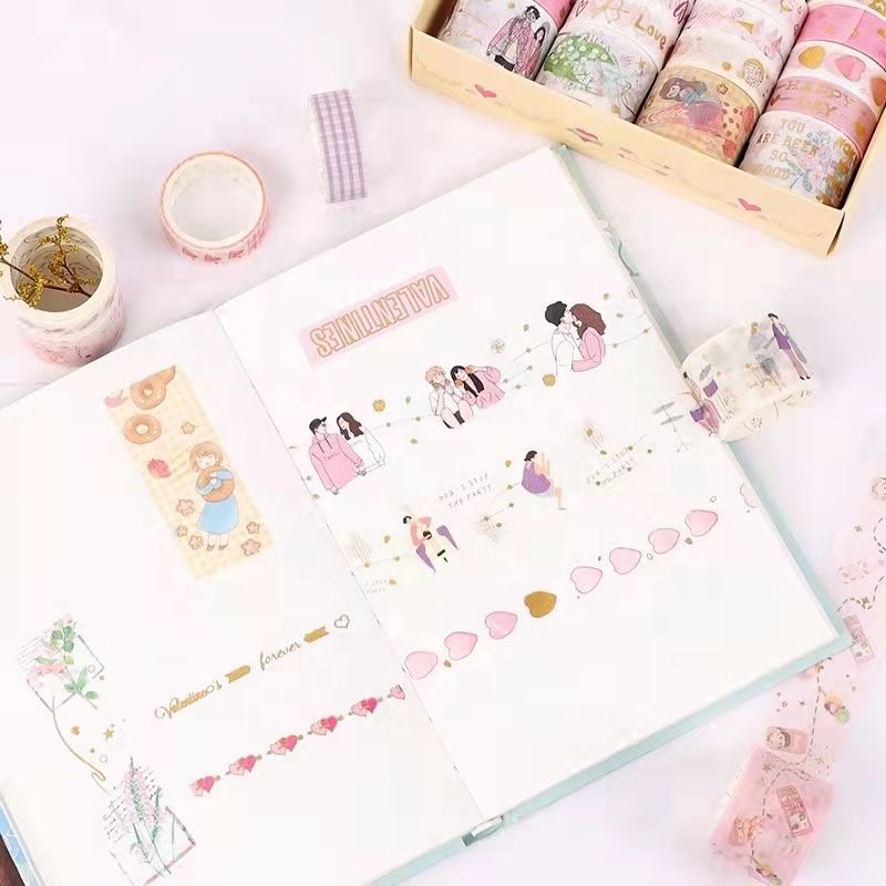 Rainbow Cow Washi Tape Gamer Tapes Printed Paper Sticker And Washi Tape