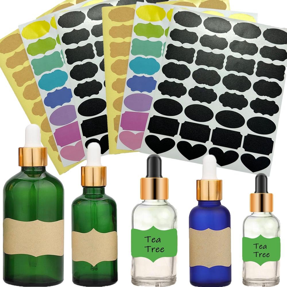 custom sticker printing bottle packaging private label skincare makeup manufacture soap hair extension packaging