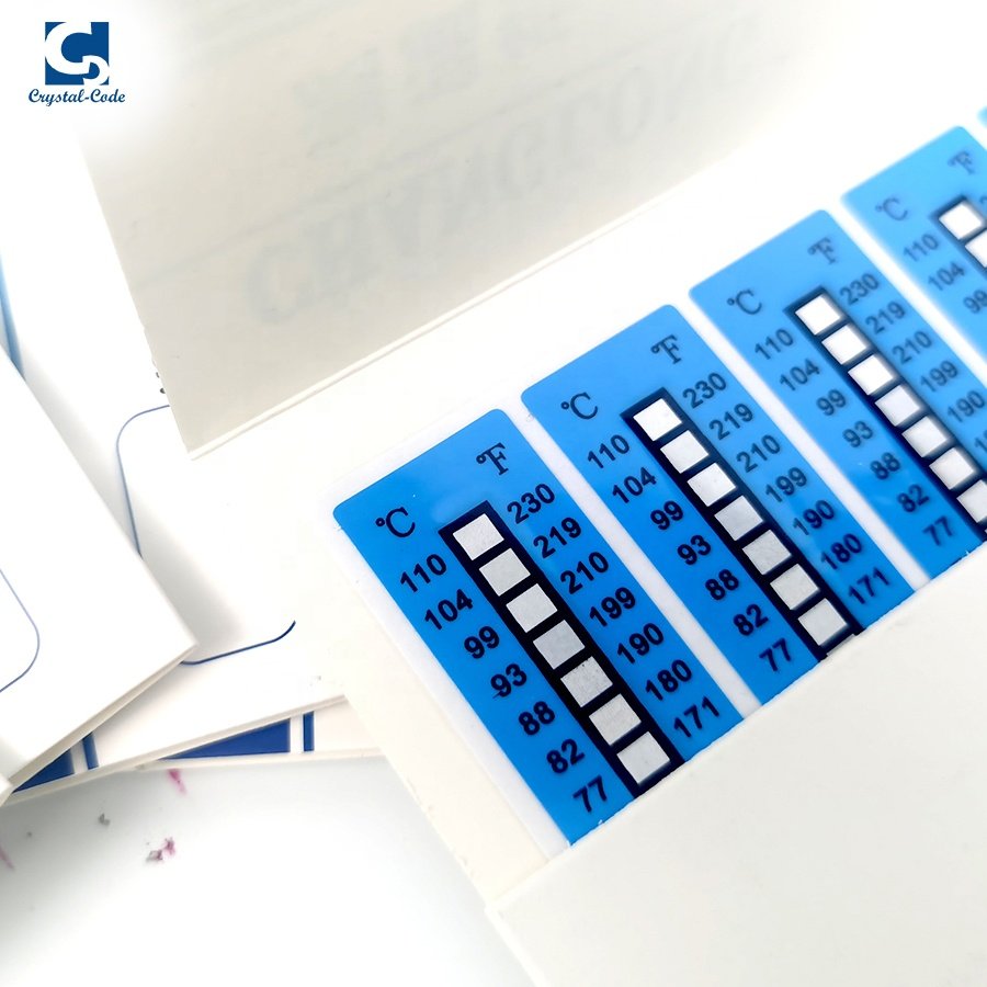 Color Label Changing Stickers Change Customized Sensitive Heat Labels Indicators Irreversible And Temperature Indicator Sticker