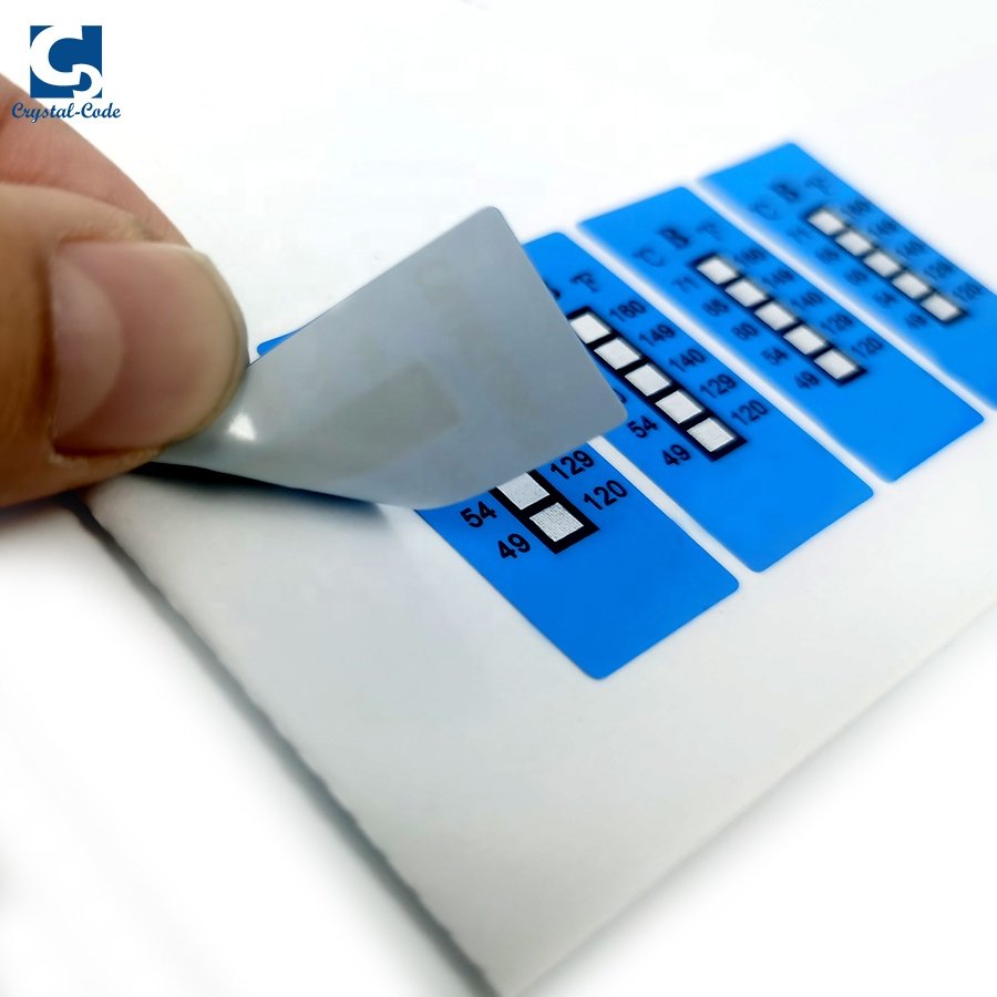Color Label Changing Stickers Change Customized Sensitive Heat Labels Indicators Irreversible And Temperature Indicator Sticker