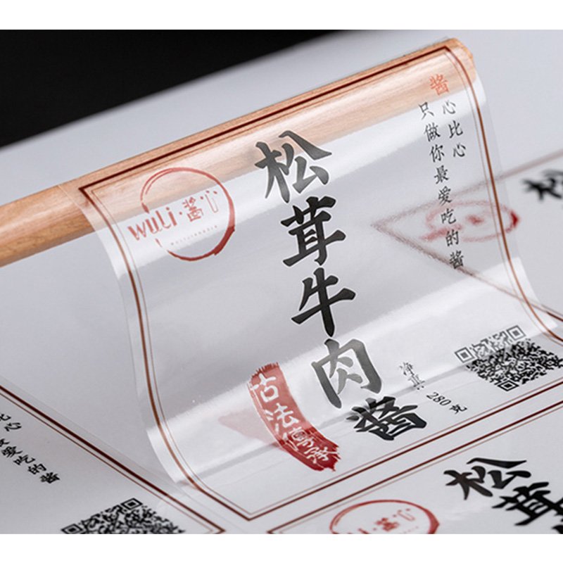 Waterproof Cup Bottle Wine Health Care Whisky Vodka Wholesale Self-adhesive Sticker Label