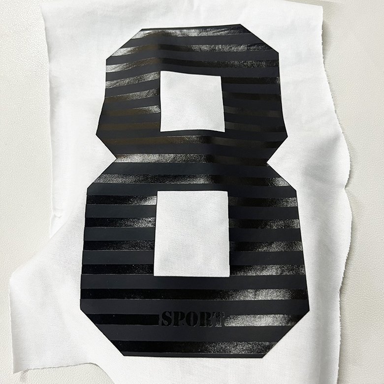 Custom wholesale ready to press screen vinyl number cold images t shirts iron on clothing sticker heat transfer printing label