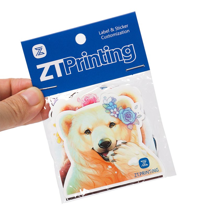 Customized farm animal gold plastic purple sticker marketing vinyl mega sticker pack cutt stickers maker