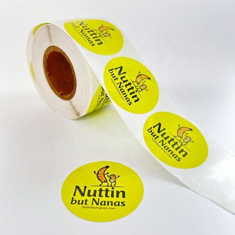 Wholesale Cheap Custom Waterproof Packaging Label Logo Sticker Rolls Strong Adhesive PVC Paper Vinyl Label Sticker Rolls