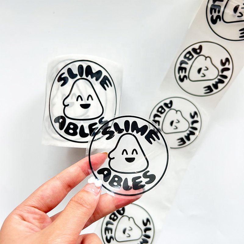 Wholesale Cheap Custom Waterproof Packaging Label Logo Sticker Rolls Strong Adhesive PVC Paper Vinyl Label Sticker Rolls