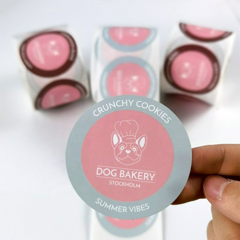 Wholesale Cheap Custom Waterproof Packaging Label Logo Sticker Rolls Strong Adhesive PVC Paper Vinyl Label Sticker Rolls
