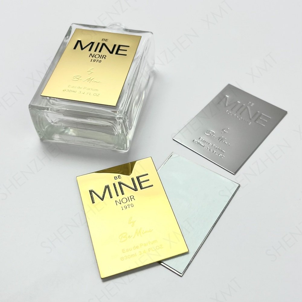 Self-adhesive Custom Perfume Label Design Metal Transfer 3d Label Decorative Stickers Labels For Cosmetic Bottles