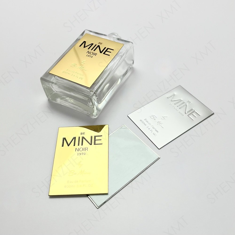 Self-adhesive Custom Perfume Label Design Metal Transfer 3d Label Decorative Stickers Labels For Cosmetic Bottles