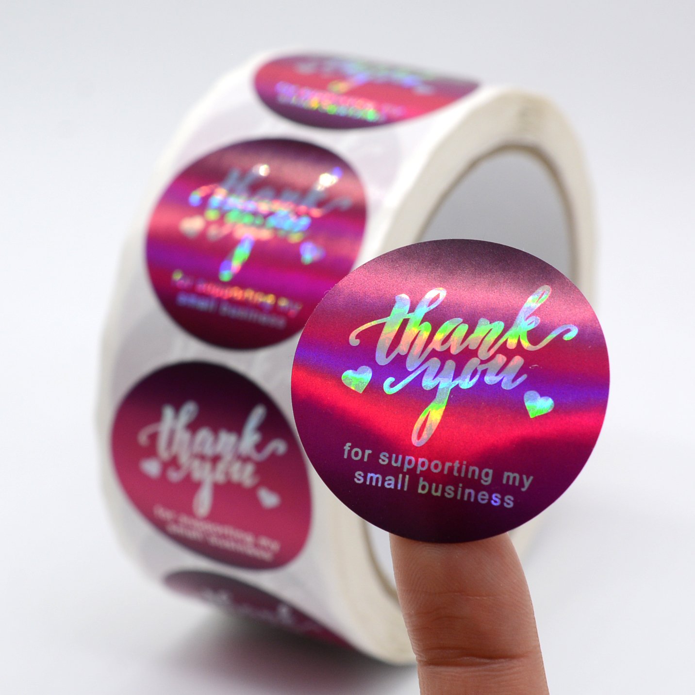 Factory high quality round black waterproof label PET sticker custom printing logo custom sticker