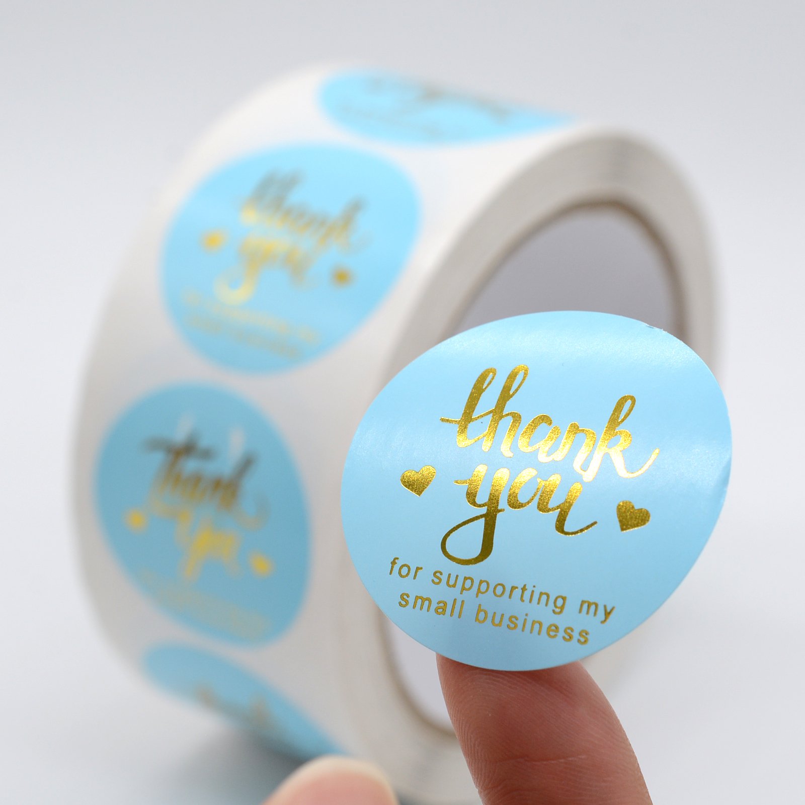 Factory high quality round black waterproof label PET sticker custom printing logo custom sticker