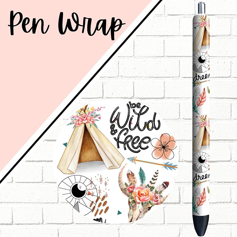 Wholesale Customized uv dtf pen wraps waterproof stickers for pen wraps uv dtf ballpoint Pen Vinyl permanent Wraps stickers