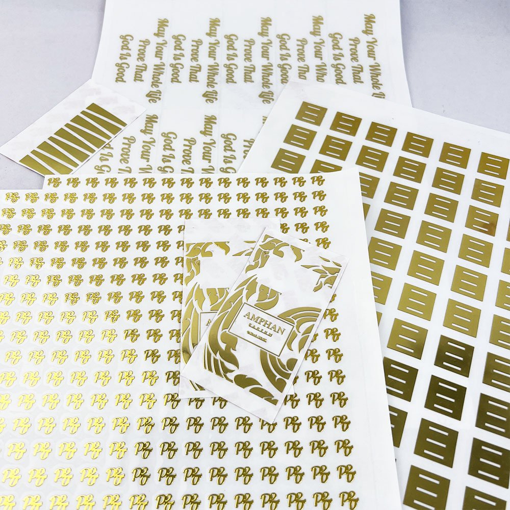 Hot Selling Hight Quality Shiny Gold Label Waterproof Sticker Custom Label New product Nickel 3D Transfer Sticker