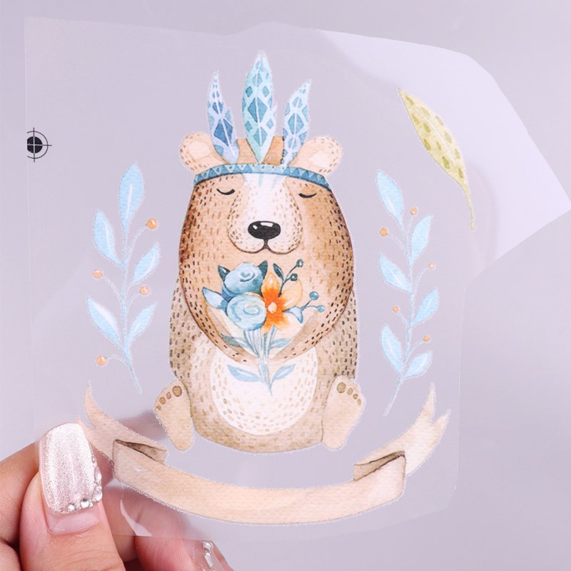 Custom Heat Press Printing Transfer Garment Vinyl Sticker Plastisol dtf Transfers Cartoon Heat Press Transfer Sheets For T-Shirt