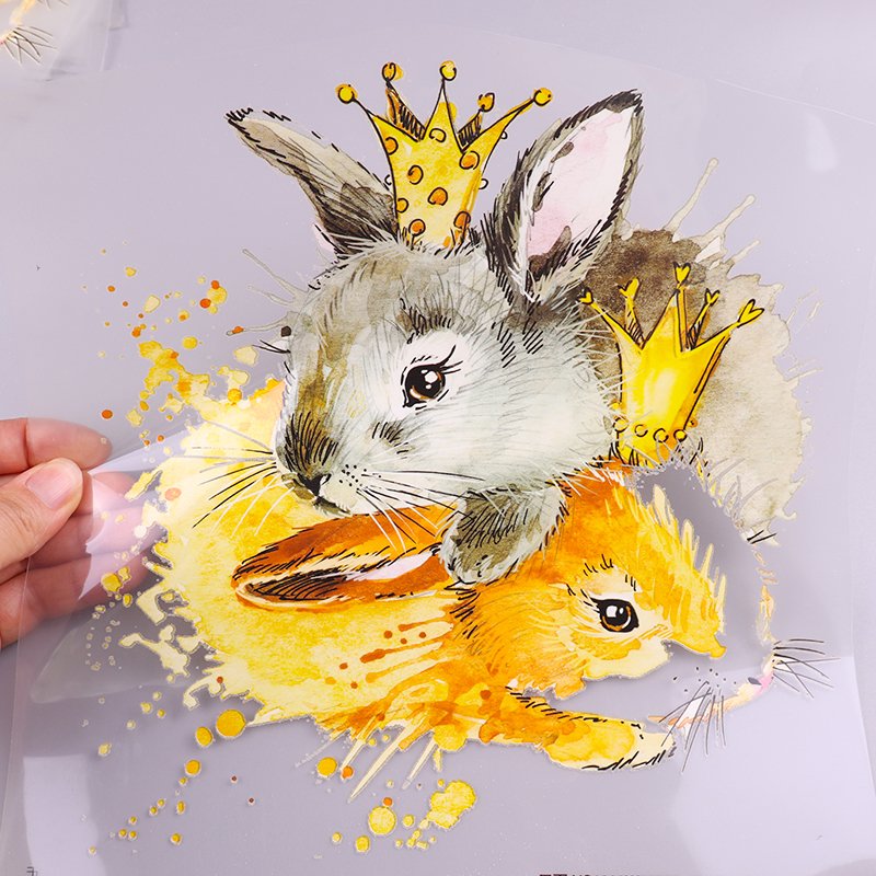 Custom Heat Press Printing Transfer Garment Vinyl Sticker Plastisol dtf Transfers Cartoon Heat Press Transfer Sheets For T-Shirt