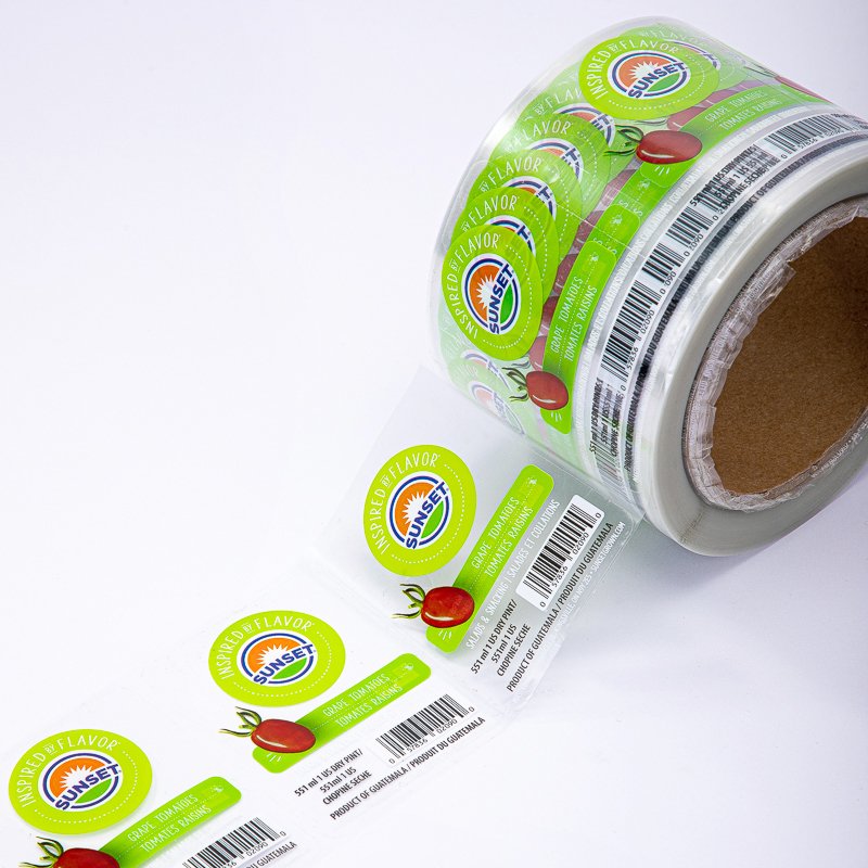 Custom Logo Label Adhesive Sticker Products Packaging Labels Printing Waterproof Roll Stickers Kiss Cut Sticker