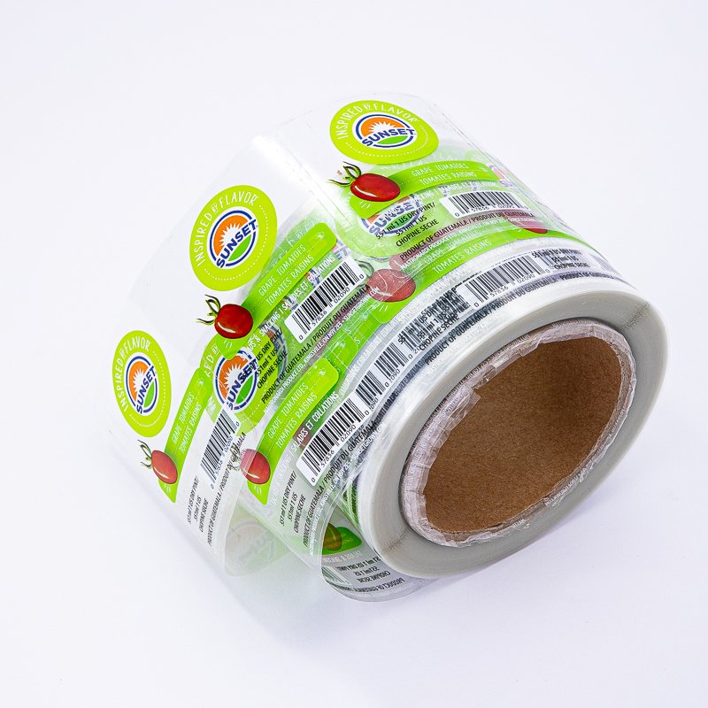 Custom Logo Label Adhesive Sticker Products Packaging Labels Printing Waterproof Roll Stickers Kiss Cut Sticker