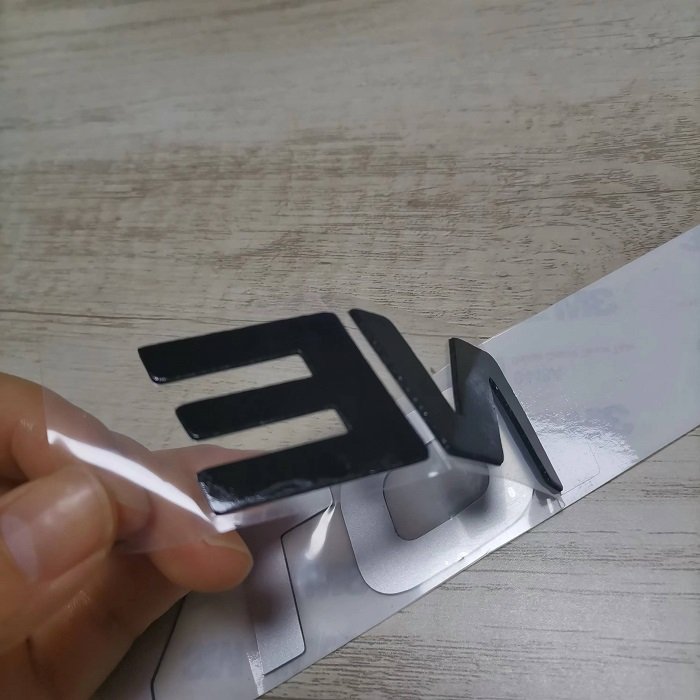 Custom waterproof self-adhesive car decoration decal 3D stereoscopic plastic sticker outdoor use UV resistant sticker