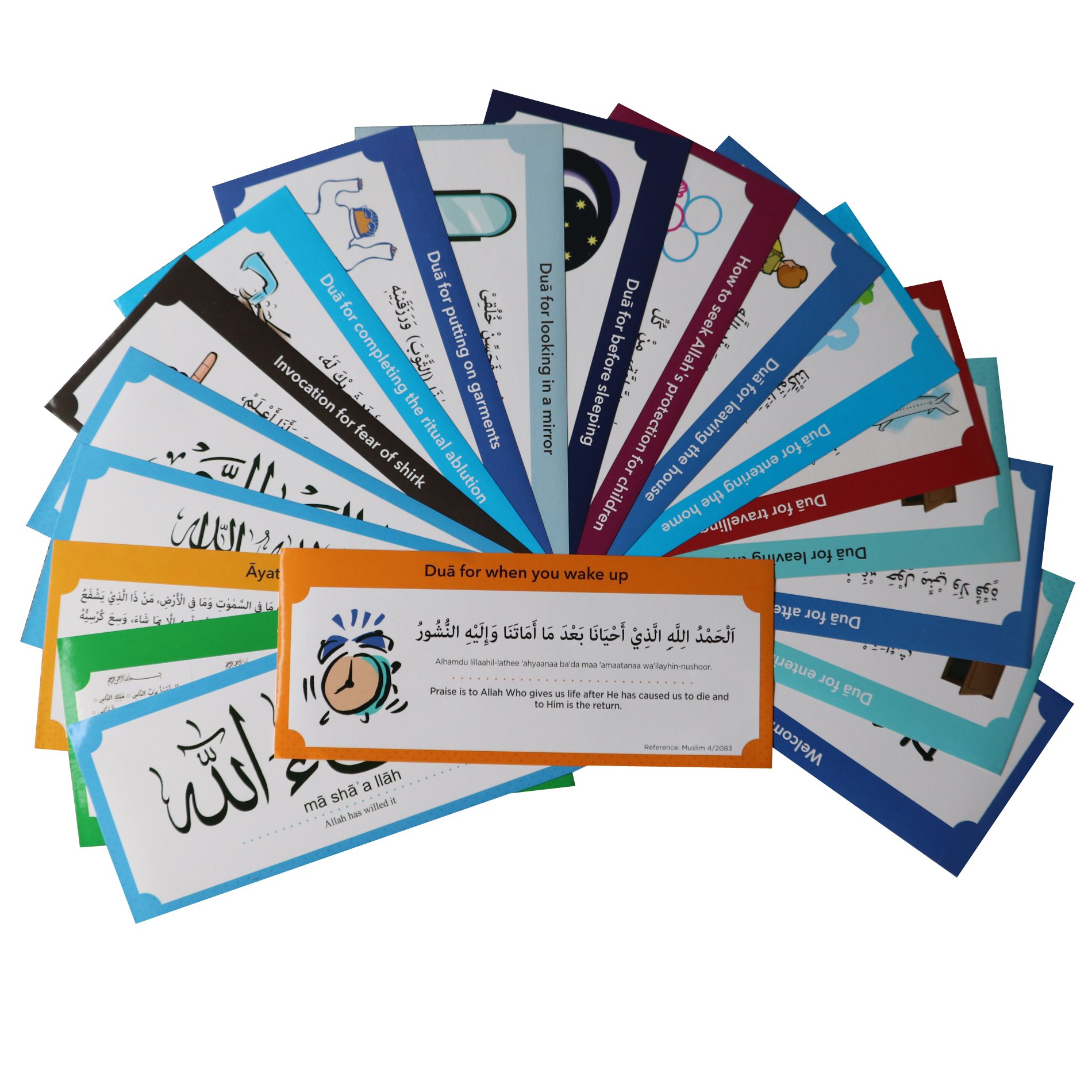 English Language Muslim family dua pack Sticker Islamic decoration Arabic Quotes Letters stickers for kids
