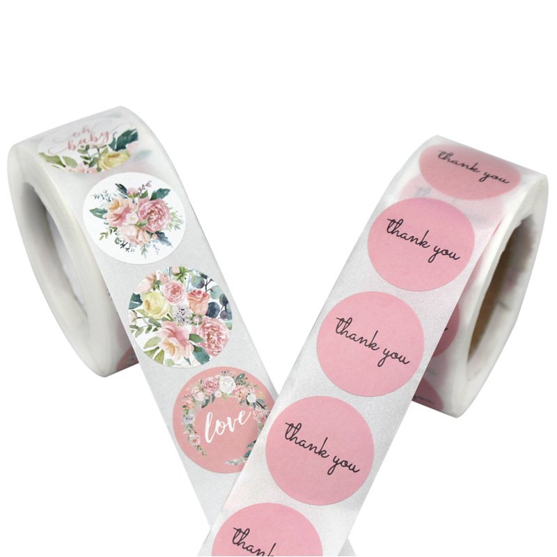 Glossy or matt Finishing White Custom logo Label printing Roll decorative Black Label stickers for food or beverage
