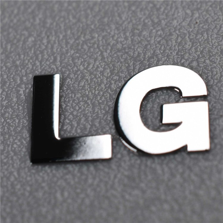 Made in china good quality electroplating nickel label nickel sticker