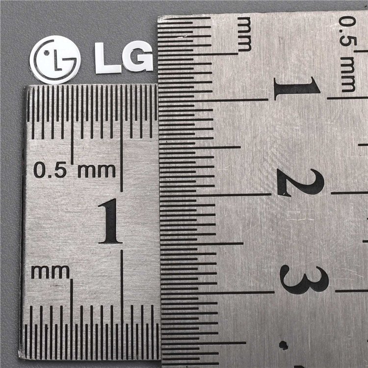 Made in china good quality electroplating nickel label nickel sticker