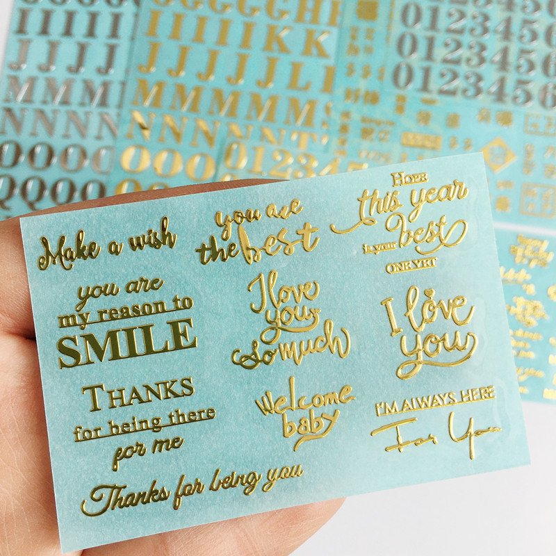 Custom Logo Small Size 3d Embossed Label Decals Luxury Stickers Waterproof Gold Foil Transfer Metal Stickers