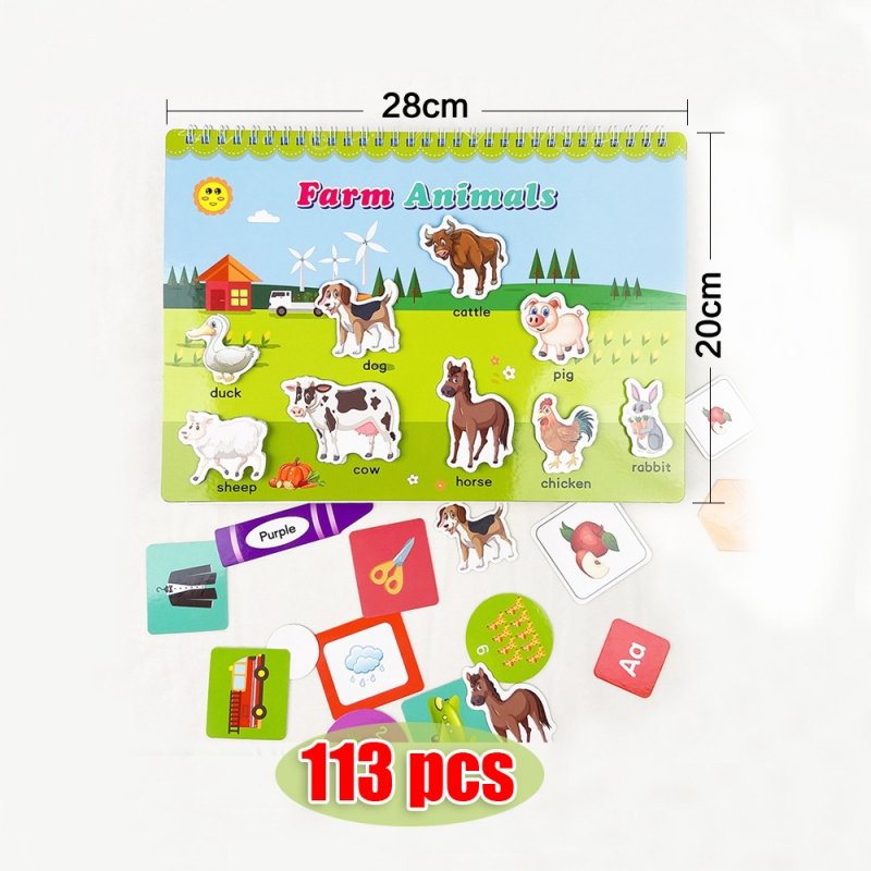 Custom Sticker Book printing for Kids Preschool Activity Binder 11 Themes Educational Learning Book Reusable Sticker Book
