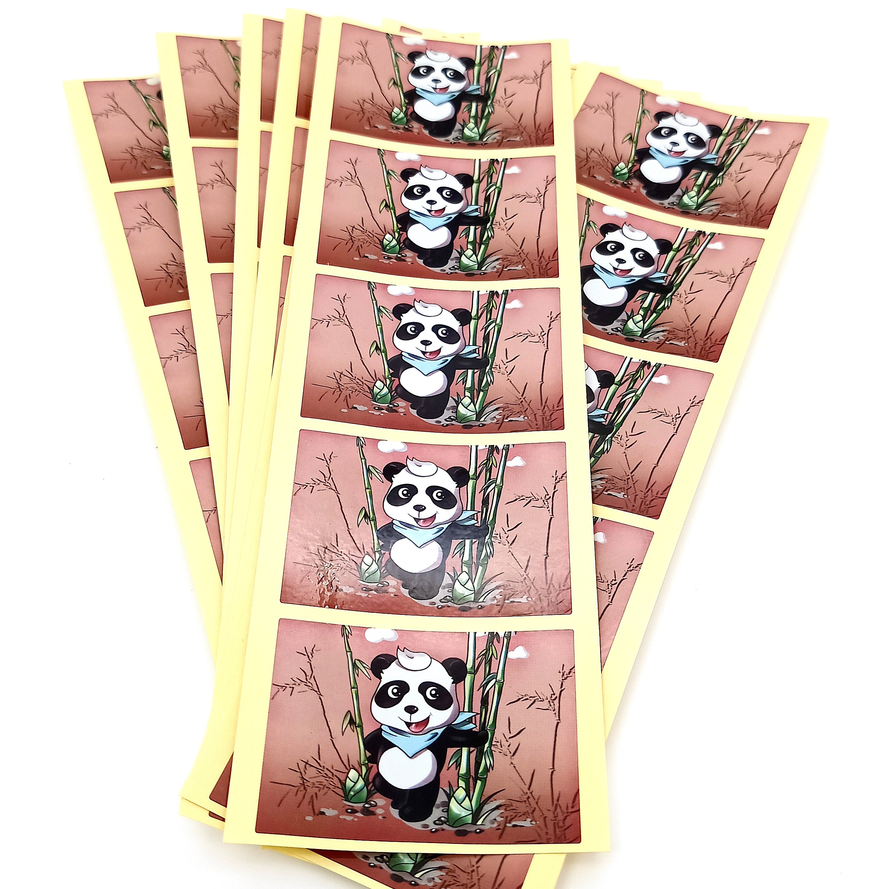 High Quality Self-Adhesive Thermal Waterproof PET Vinyl Barcode Label Square Industrial Logo Sticker