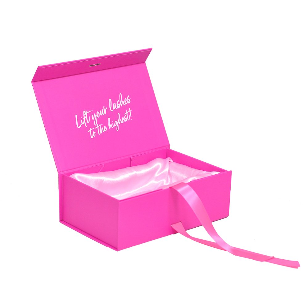 Luxury bridesmaid paper box folding wedding gift box cardboard shipping custom printed magnetic lid ribbon packaging gift box