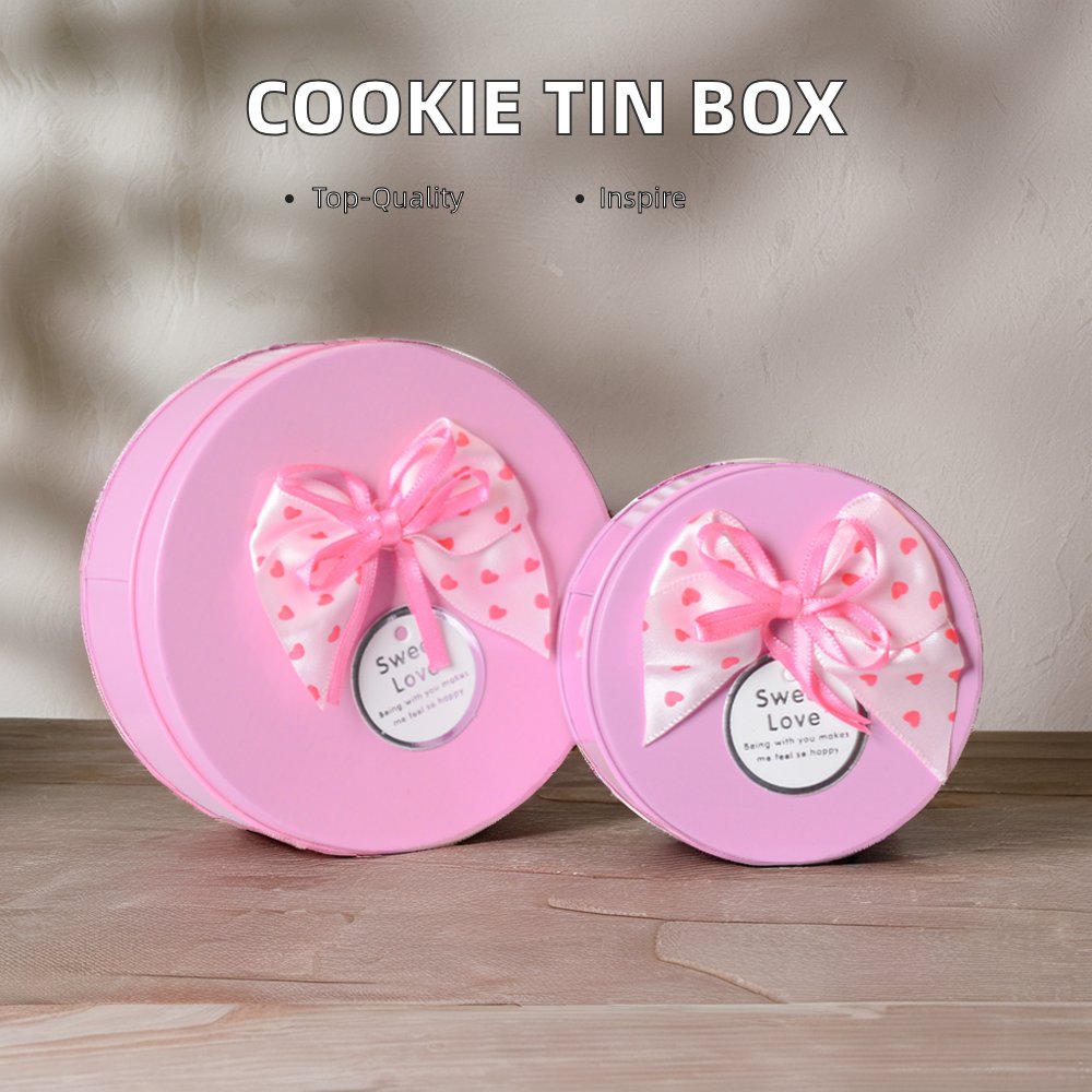 Cartoon Cute Cookie Tin Box DIY Internet Celebrity Candy Gift Storage and Chocolate Packaging Tin Can for Perfume Sticker Use